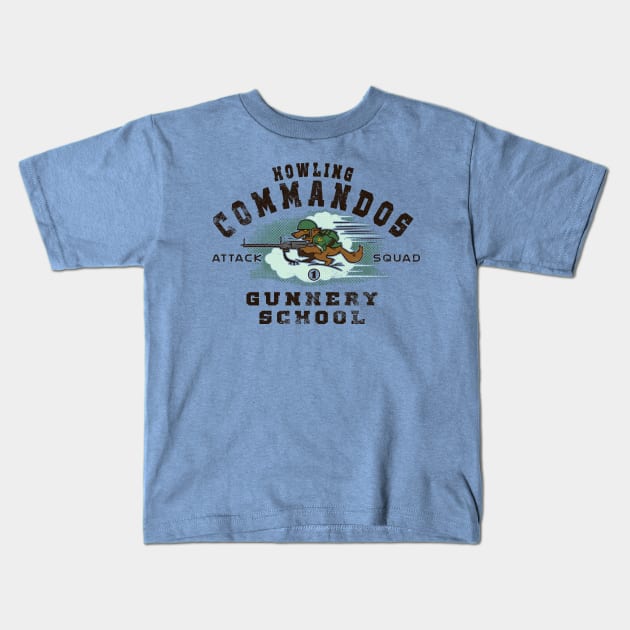 Howling Commandos Comic Kids T-Shirt by poopsmoothie